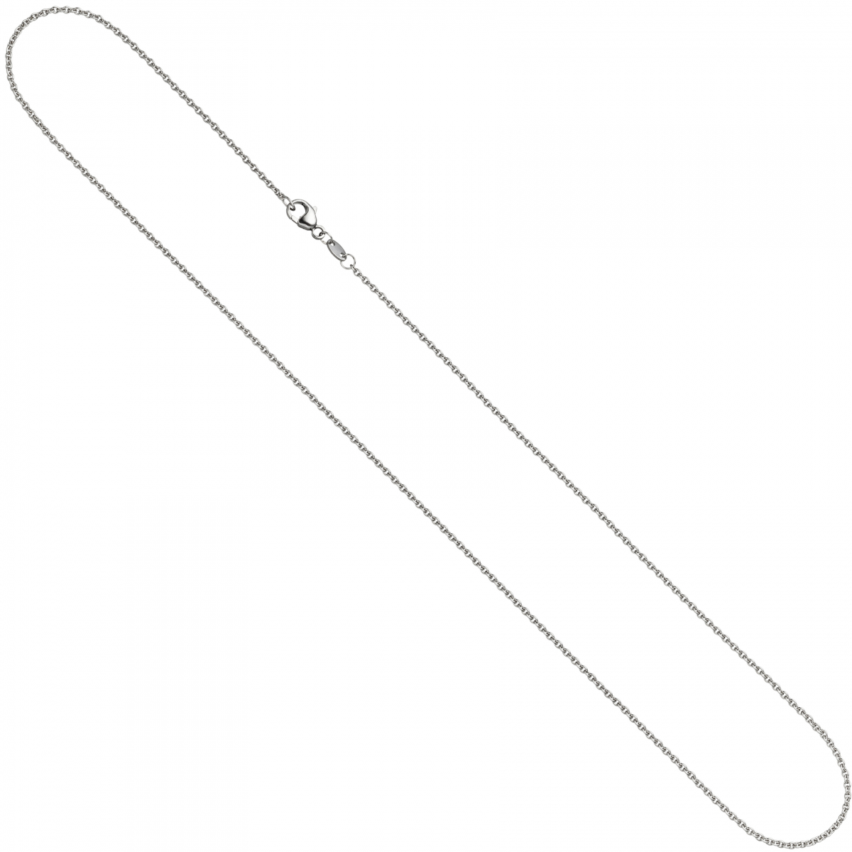 Ankerkette 950 Platin 1,5 mm 70 cm Kette Halskette Platinkette Karabiner