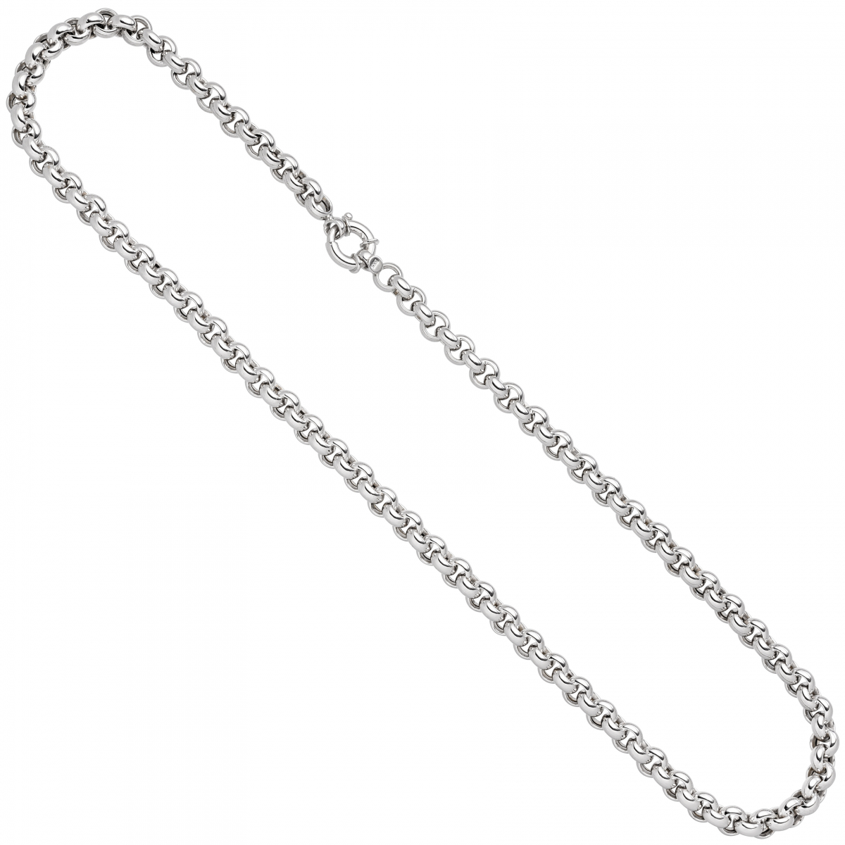 Erbskette 585 Gold Weißgold 45 cm Kette Halskette Weißgoldkette Federring