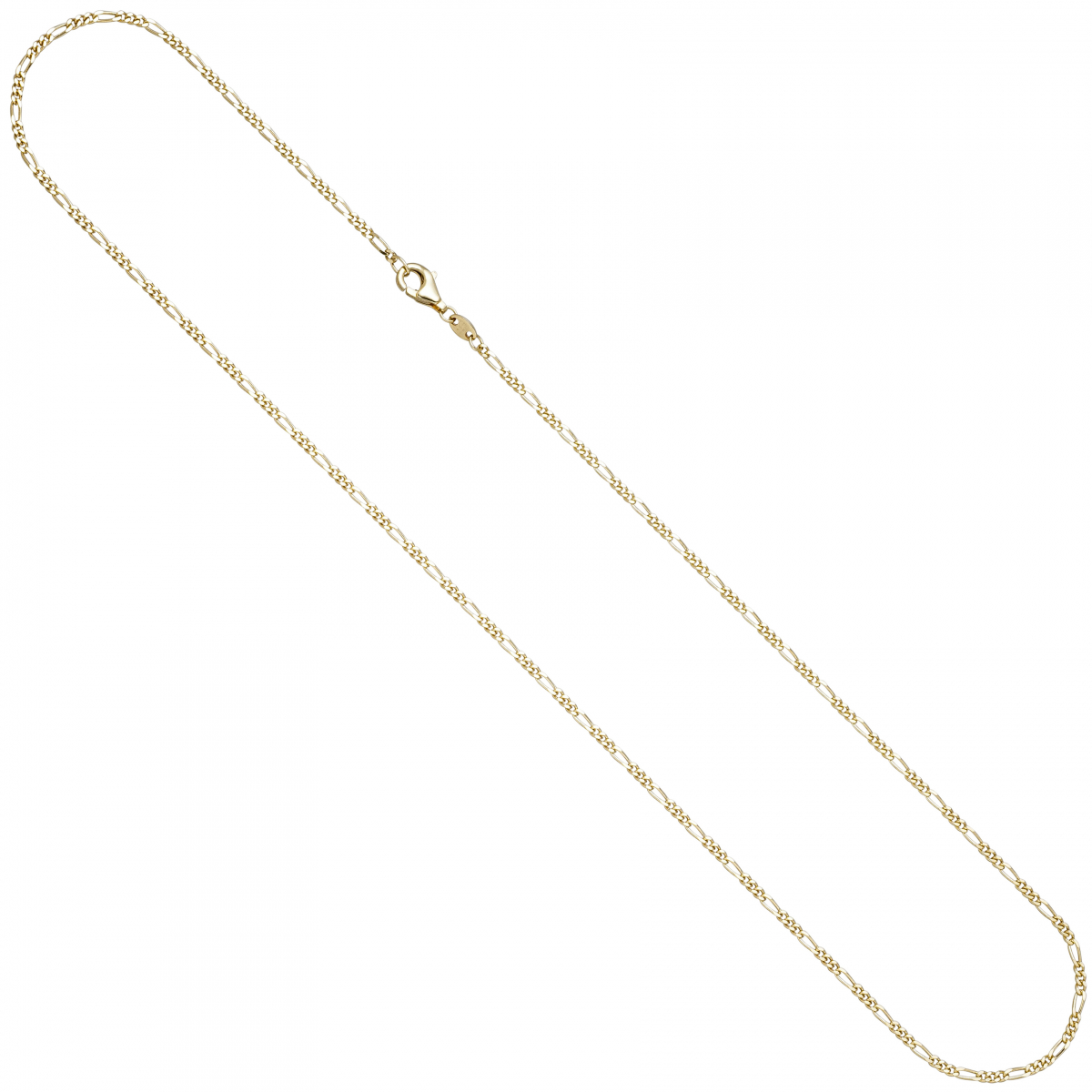 Figarokette 333 Gold Gelbgold diamantiert 1,7 mm 45 cm Kette Halskette Goldkette