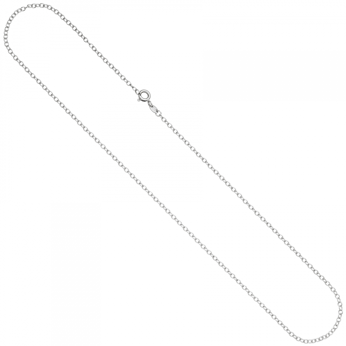 Ankerkette weit 585 Gold Weißgold 2,0 mm 45 cm Kette Halskette Weißgoldkette