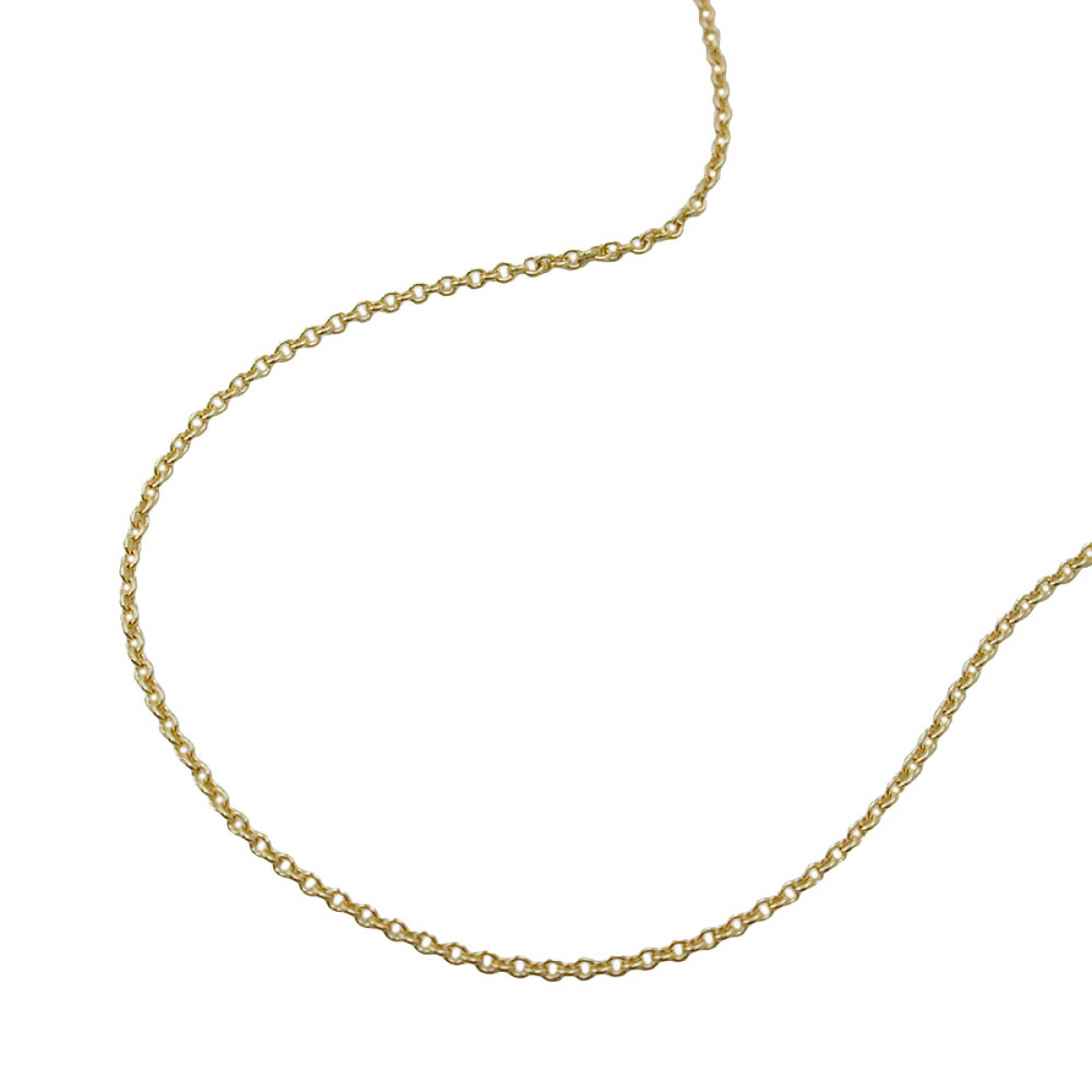Kette 0,7mm dünne Ankerkette 9Kt GOLD 45cm