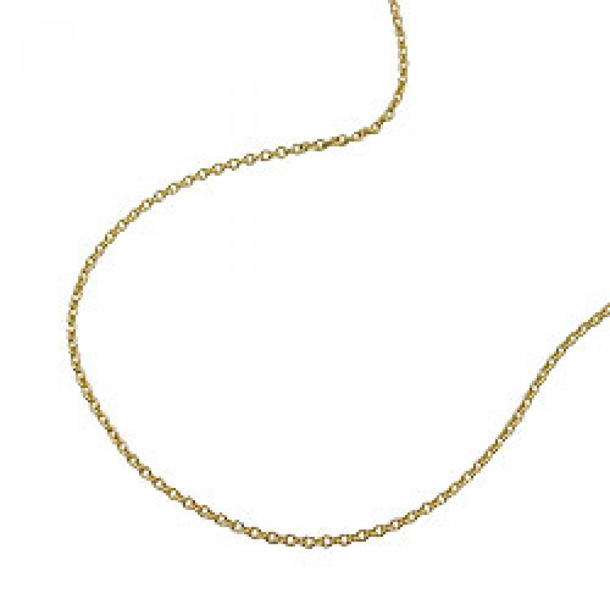 Kette 1,1mm Ankerkette rund 9Kt GOLD 45cm