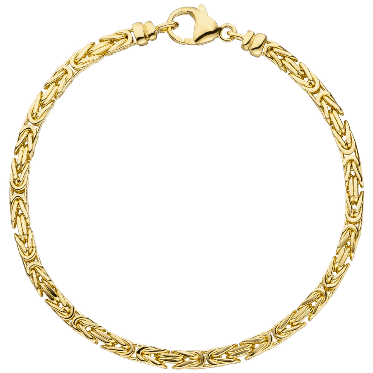 Königsarmband 333 Gold Gelbgold 19 cm Armband Goldarmband