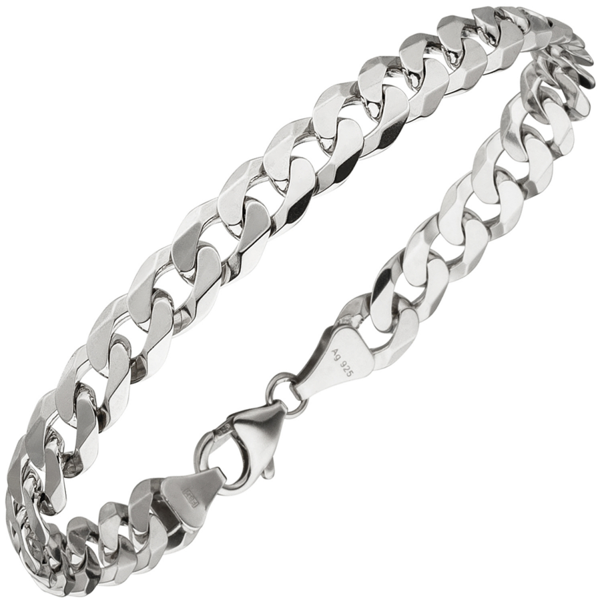 Panzerarmband 925 Sterling Silber 21 cm Armband Silberarmband
