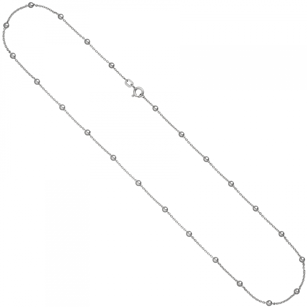 Collier Halskette mit Kugeln 925 Sterling Silber 45 cm Kette Silberkette