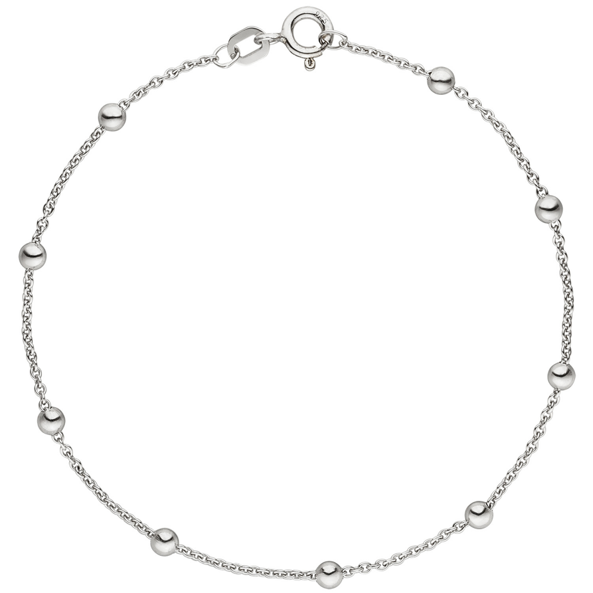 Armband mit kleinen Kugeln 925 Sterling Silber 18,5 cm