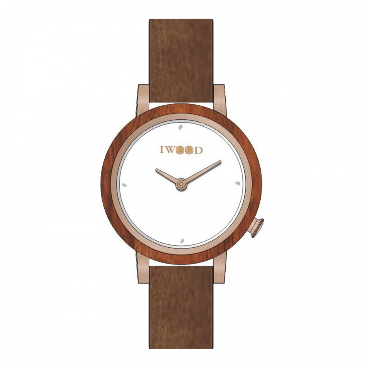 Iwood Echtholz Damenuhr IW18443002