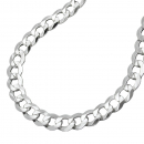 Kette 4,5mm flache Panzerkette Silber 925 55cm
