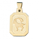 Anhänger Sternzeichen Steinbock 333 Gold Gelbgold matt Sternzeichenanhänger