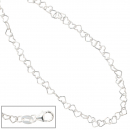 Kinder Collier Halskette aus Herzen Herzchen 925 Sterling Silber 35 cm Kette