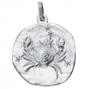 Anhänger Sternzeichen Krebs 925 Sterling Silber matt Sternzeichenanhänger