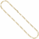 Figarokette 333 Gelbgold 2,8 mm 42 cm Gold Kette Halskette Goldkette Karabiner