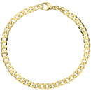Panzerarmband 333 Gelbgold 19 cm Gold Armband Goldarmband Karabiner