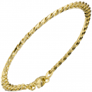 Panzerarmband 333 Gelbgold 21 cm Gold Armband Goldarmband Karabiner