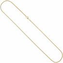 Schlangenkette 585 Gelbgold 1,6 mm 50 cm Karabiner Gold Kette Goldkette