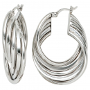 Creolen 925 Sterling Silber Ohrringe Silberohrringe Silbercreolen