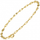 Armband 585 Gold Gelbgold 19 cm Goldarmband Karabiner