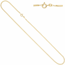 Panzerkette 333 Gelbgold 2,1 mm 60 cm Gold Kette Halskette Goldkette Federring