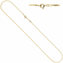 Panzerkette 585 Gelbgold 2,1 mm 45 cm Gold Kette Halskette Goldkette Federring