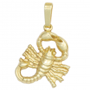 Anhänger Sternzeichen Skorpion 333 Gold Gelbgold Sternzeichenanhänger