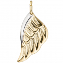Anhänger Flügel Engelsflügel 333 Gold Gelbgold bicolor Goldanhänger