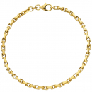 Ankerarmband 333 Gold Gelbgold diamantiert 21 cm Armband Goldarmband