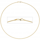 Halsreif 925 Sterling Silber gold vergoldet 1,5 mm 45 cm Kette Halskette