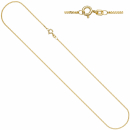 Panzerkette 925 Sterling Silber gold vergoldet 1,3 mm 45 cm Kette Halskette