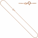 Panzerkette 925 Sterling Silber rotgold vergoldet 1,3 mm 42 cm Kette Halskette