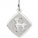 Anhänger Sternzeichen Steinbock 925 Sterling Silber matt Sternzeichenanhänger