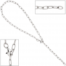 Fußkettchen Fußkette 925 Sterling Silber 27 cm variabel verkürzbar Karabiner
