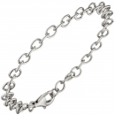 Rundankerarmband 925 Sterling Silber 19 cm Armband Silberarmband Ankerarmband