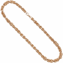 Collier Halskette 925 Sterling Silber rotgold vergoldet 50 cm Kette