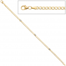 Armband 333 Gold Gelbgold 3 Blautopase hellblau blau 19 cm Goldarmband Karabiner