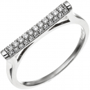 Damen Ring aus 925 Sterling Silber mit 35 Zirkonia Silberring - 50mm