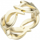 Damen Ring 585 Gold Gelbgold Goldring - 60mm