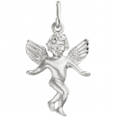 Anhänger Engel Schutzengel 925 Sterling Silber matt Schutzengelanhänger