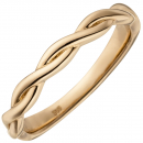 Damen Ring geflochten 585 Gold Rotgold Rotgoldring - 54mm