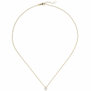 Collier Kette mit Anhänger 585 Gold Gelbgold 1 Diamant Brillant 0,70 ct. 45 cm