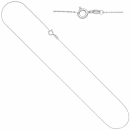 Ankerkette rund 333 Gold Weißgold 45 cm Kette Halskette Weißgoldkette Federring