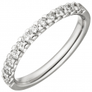 Damen Ring 585 Gold Weißgold 14 Diamanten Brillanten 0,56 ct. Diamantring - 56mm