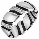 Damen Ring 925 Sterling Silber 30 Zirkonia Silberring - 52mm