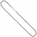 Kordelkette 925 Silber massiv 50 cm Kette Halskette Silberkette Karabiner