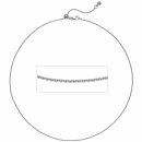 Ankerkette 925 Silber 1 Zirkonia 45 cm Kette Halskette verkürzbar