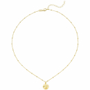 Collier Kette mit Anhänger 925 Sterling Silber gold vergoldet 43 cm