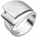 Damen Ring breit 925 Sterling Silber Silberring - 50mm