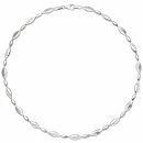 Collier Halskette 925 Silber 108 Zirkonia 45 cm Kette Silberkette
