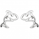 Kinder Ohrstecker Hai 925 Sterling Silber Ohrringe Kinderohrringe