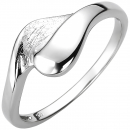 Damen Ring 925 Sterling Silber eismatt Silberring - 50mm