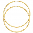 Creolen rund groß 333 Gold Gelbgold Ohrringe Durchmesser 50 mm